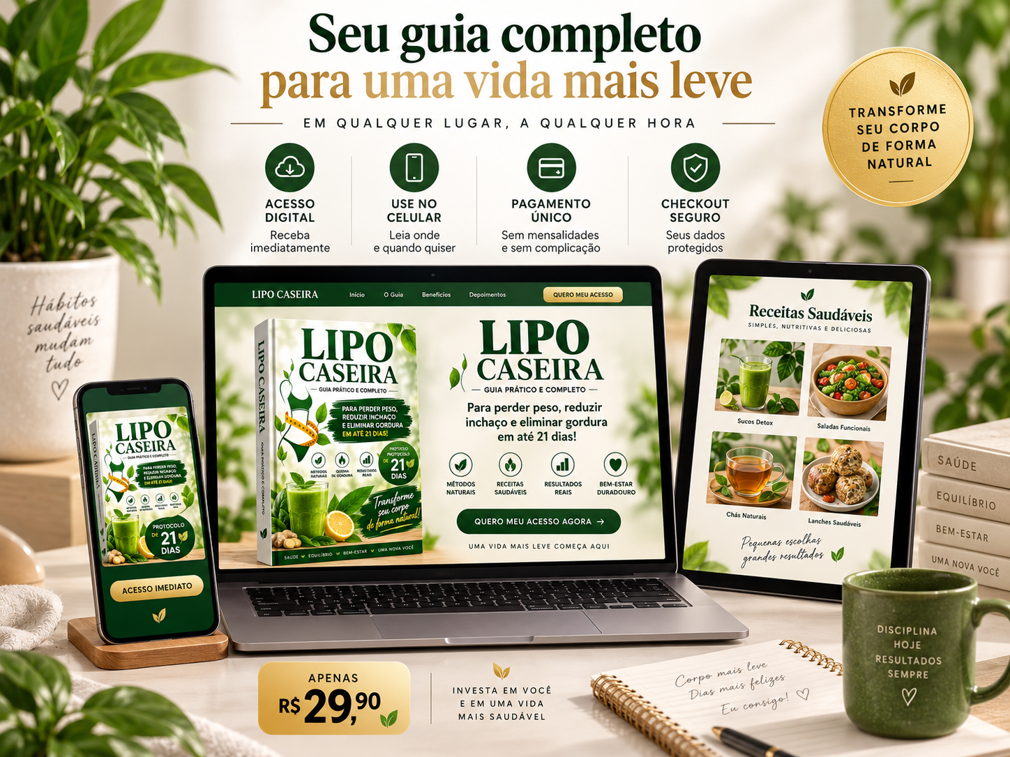Lipo Caseira em dispositivos digitais
